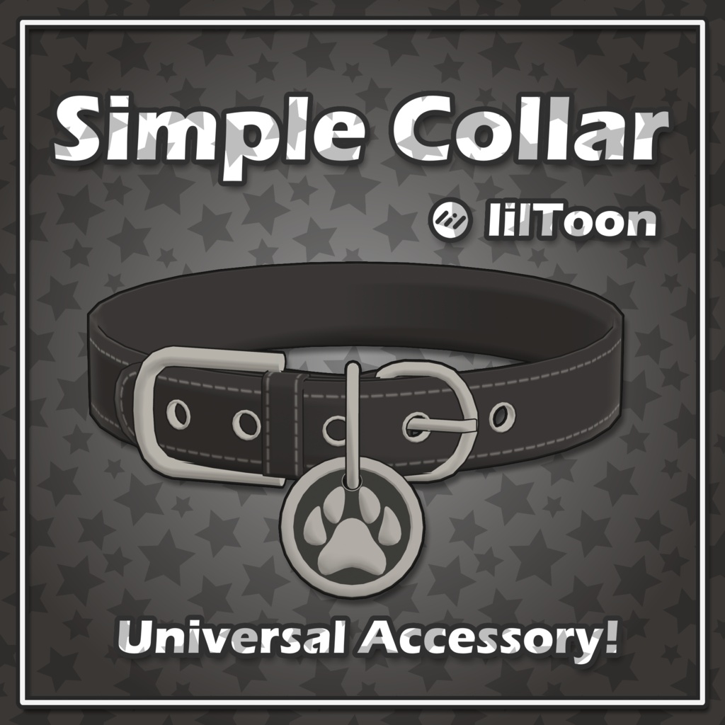 【 VRChat 】 Simple Collar 【 Universal 】 image