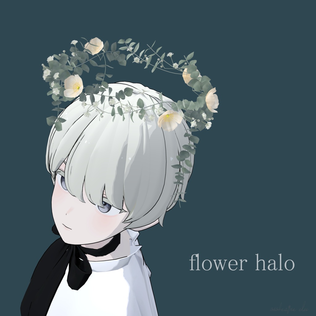 flower halo - 3D image