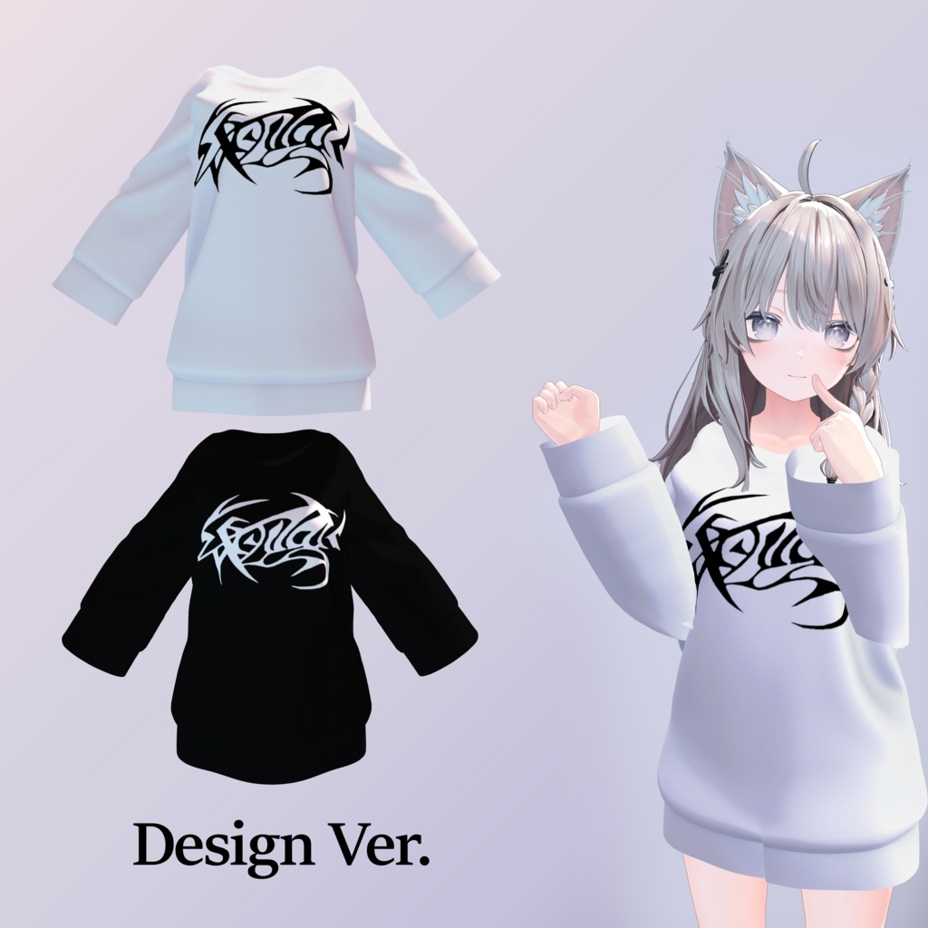 【SALE】ゆるゆるだぼTシャツ 😼マヌカ・ルルネ・しなの対応😼 image