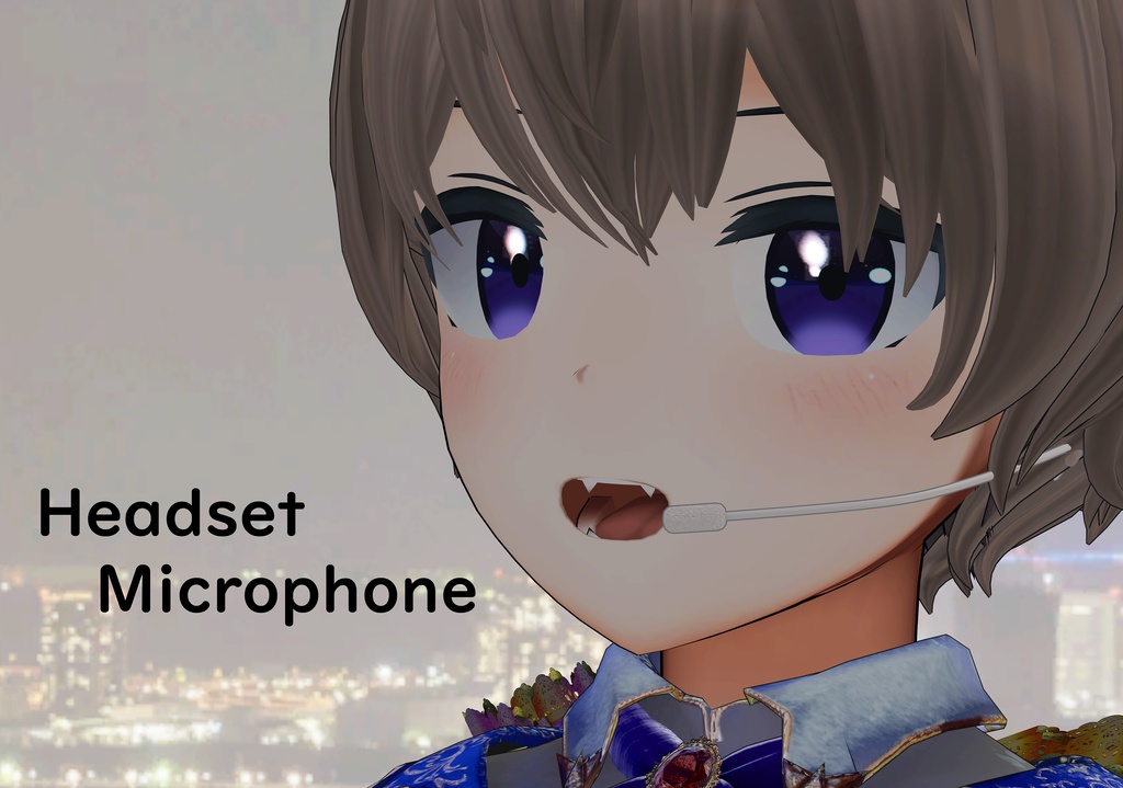 アイドル用 ヘッドセットマイク（シェイプキー付き） image
