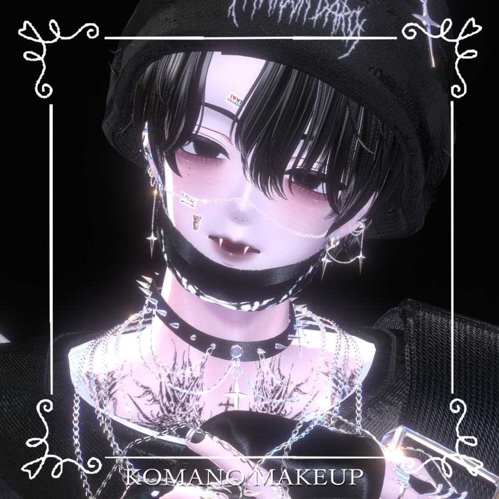【狛乃Komano】🖤病みメイク＆瞳🖤【テクスチャ】 image