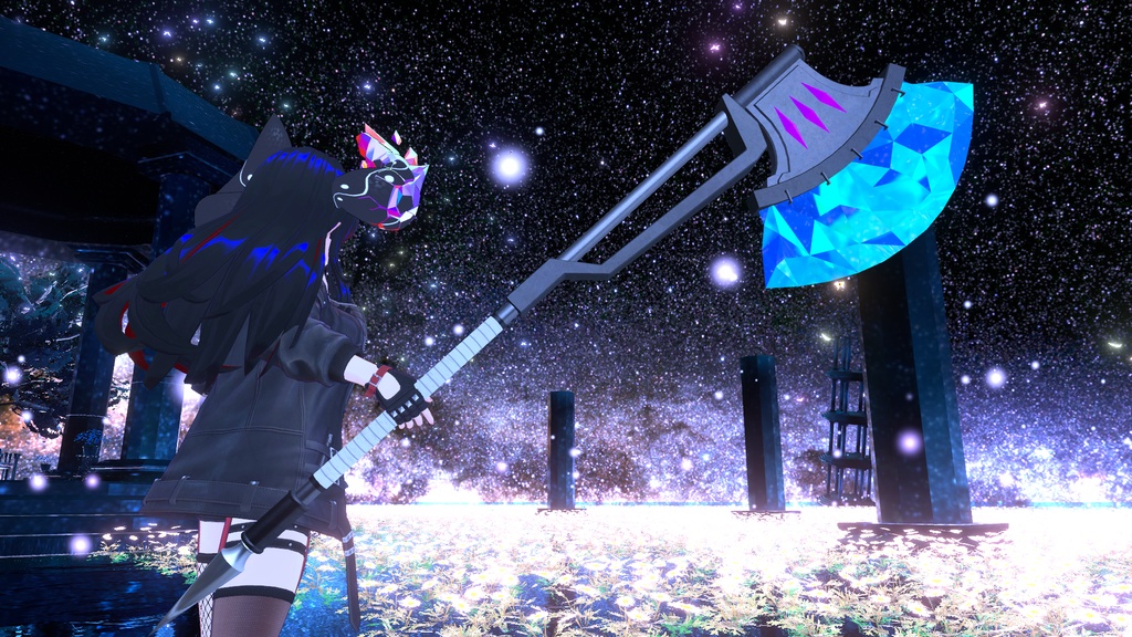 【VRC向け】宝石の斧 image