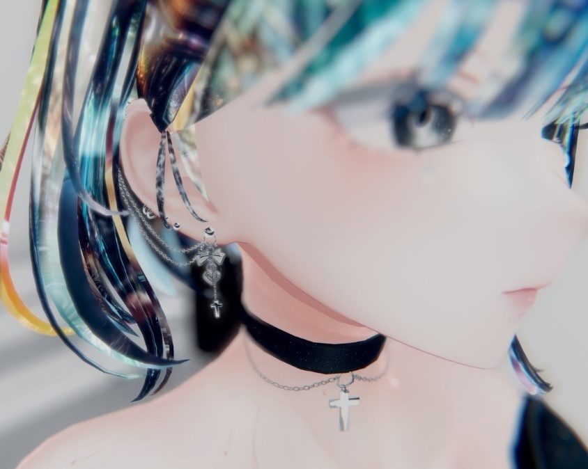 [Goth Cute Earrings] //BLURRY EARRINGS image