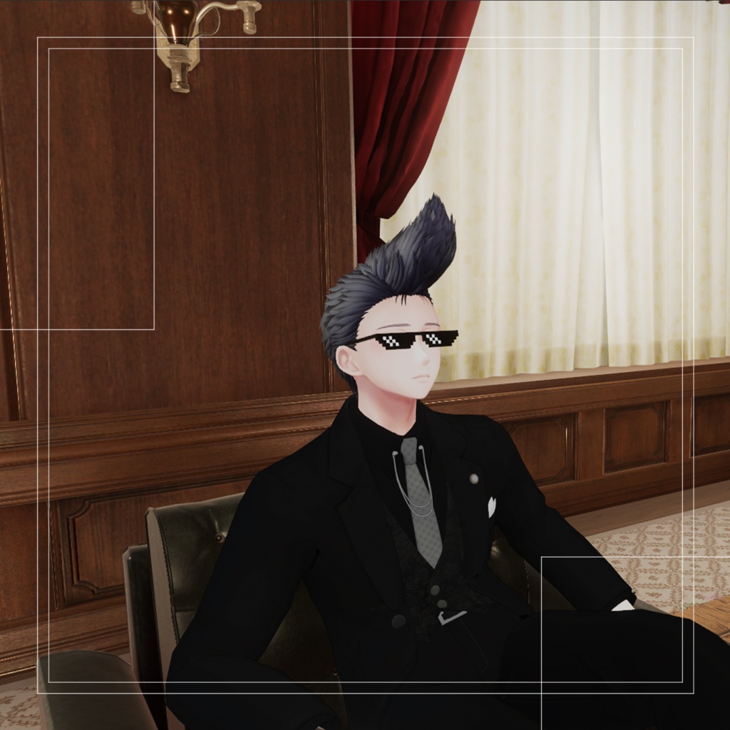 【VRC想定】いろいろ尖っている髪型 image