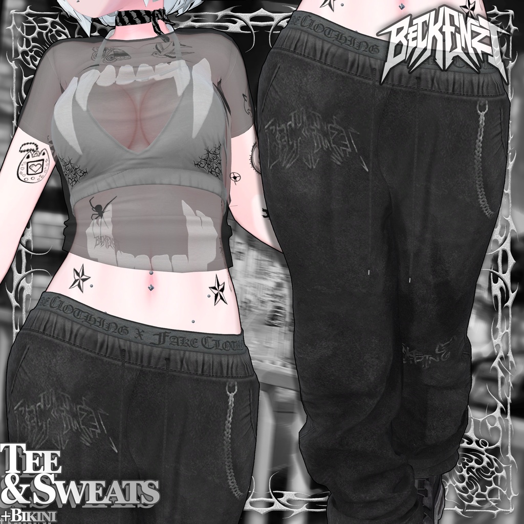 BECKENZI Sweatpants and T-Shirt image