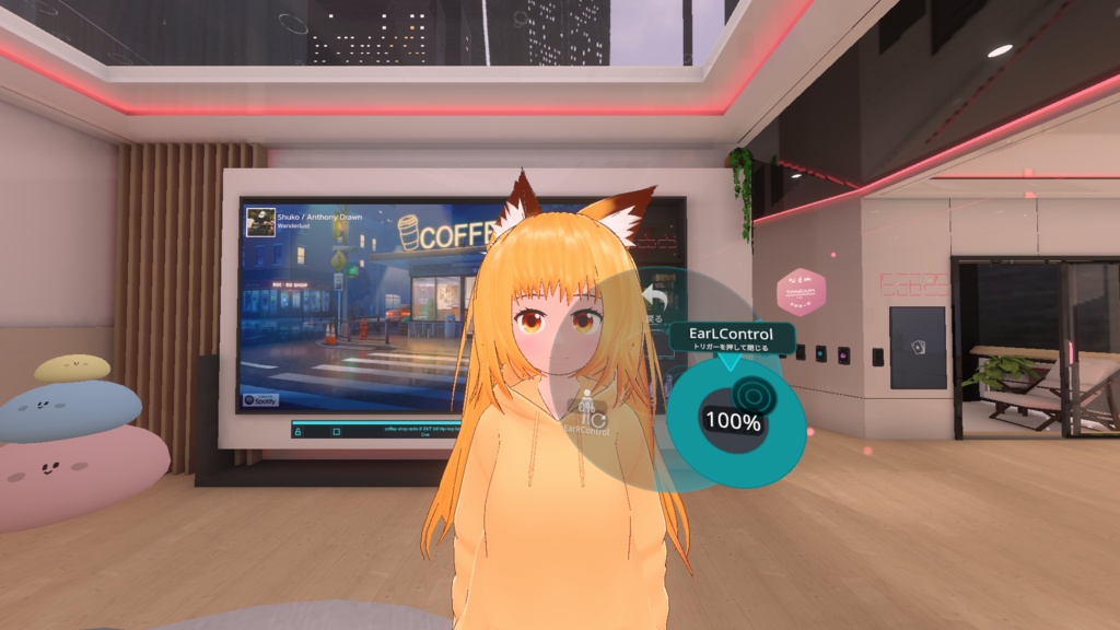 【無料 / FREE】【VRCFury】VRoidの猫耳動かすやつ for VRChat  VRoid Cat Ear Controller for VRChat image