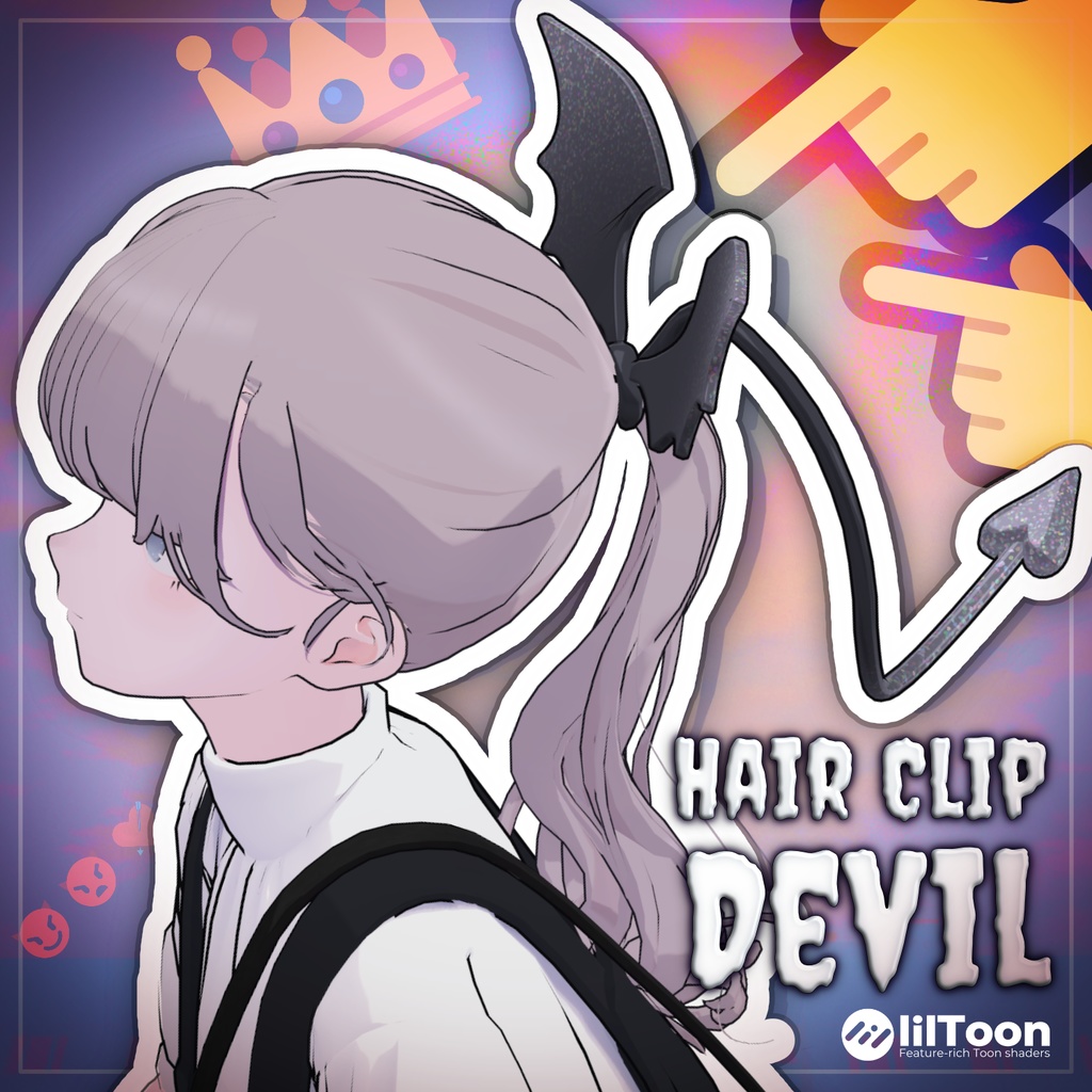 Hair Clip - Devil image