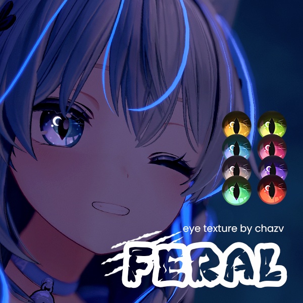 [VRCHAT EYE TEXTURE] Feral image