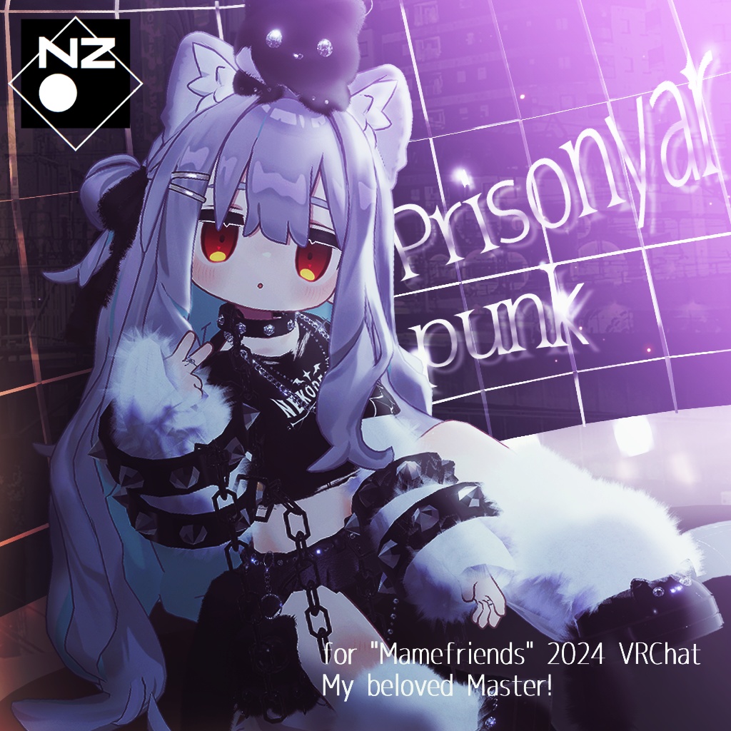 【まめふれんず対応衣装】🐱Prisonyar punk -ぷりずにゃーぱんく- image