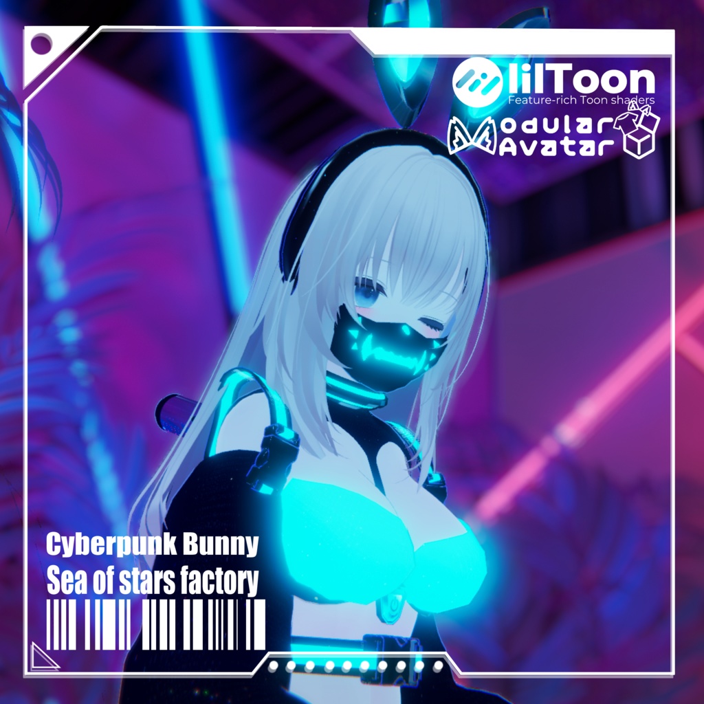 Cyberpunk Bunny 3 Avatar Compatible image