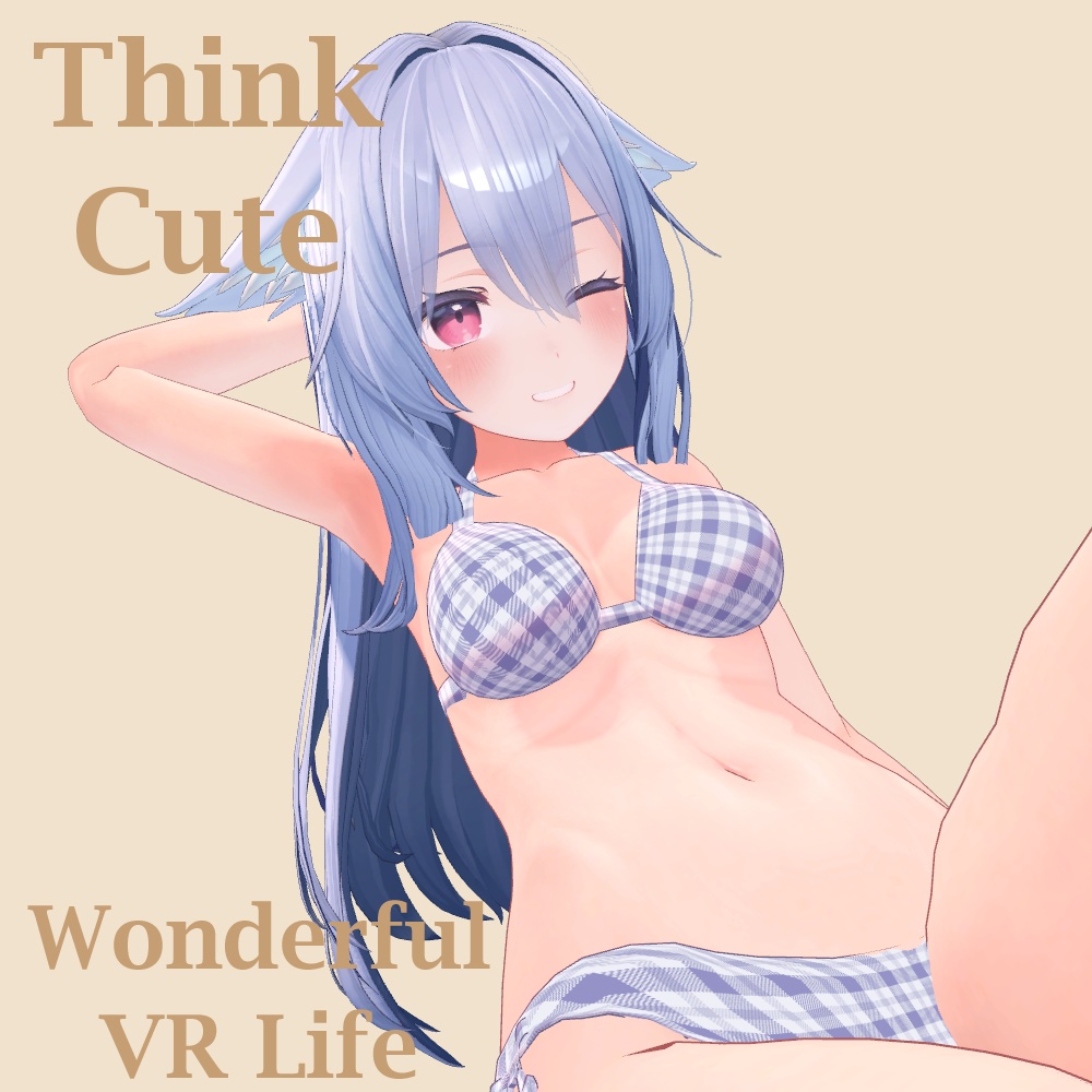 【桔梗用】チェックカラー三角ビキニ【MA設定済み】 image