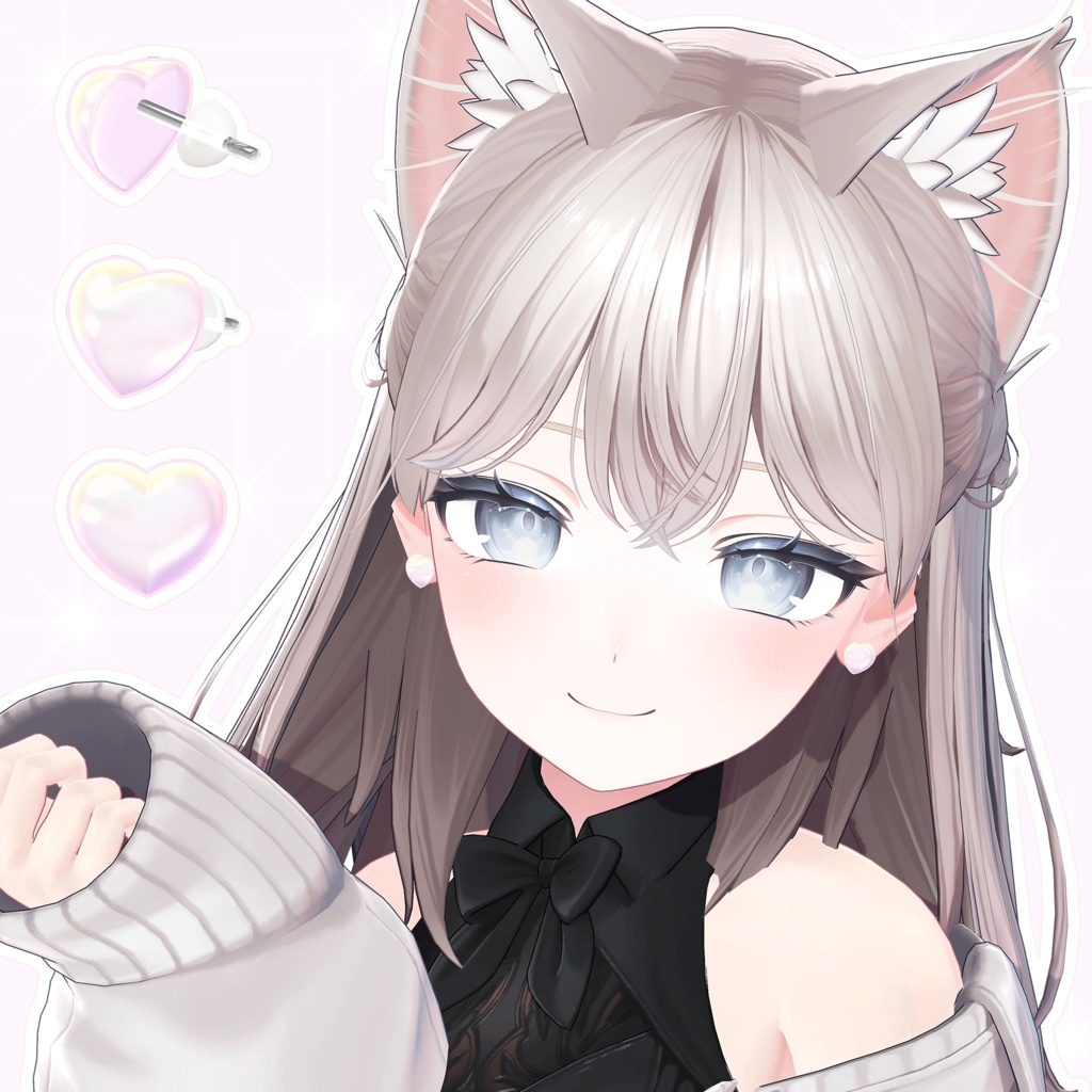 [Earrings] Aurora Heart image