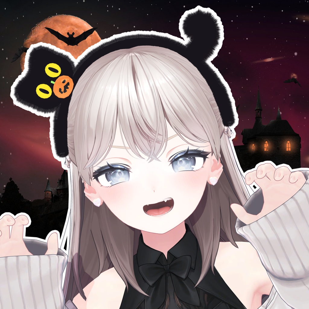 [Free Hairband] Halloween Cat image