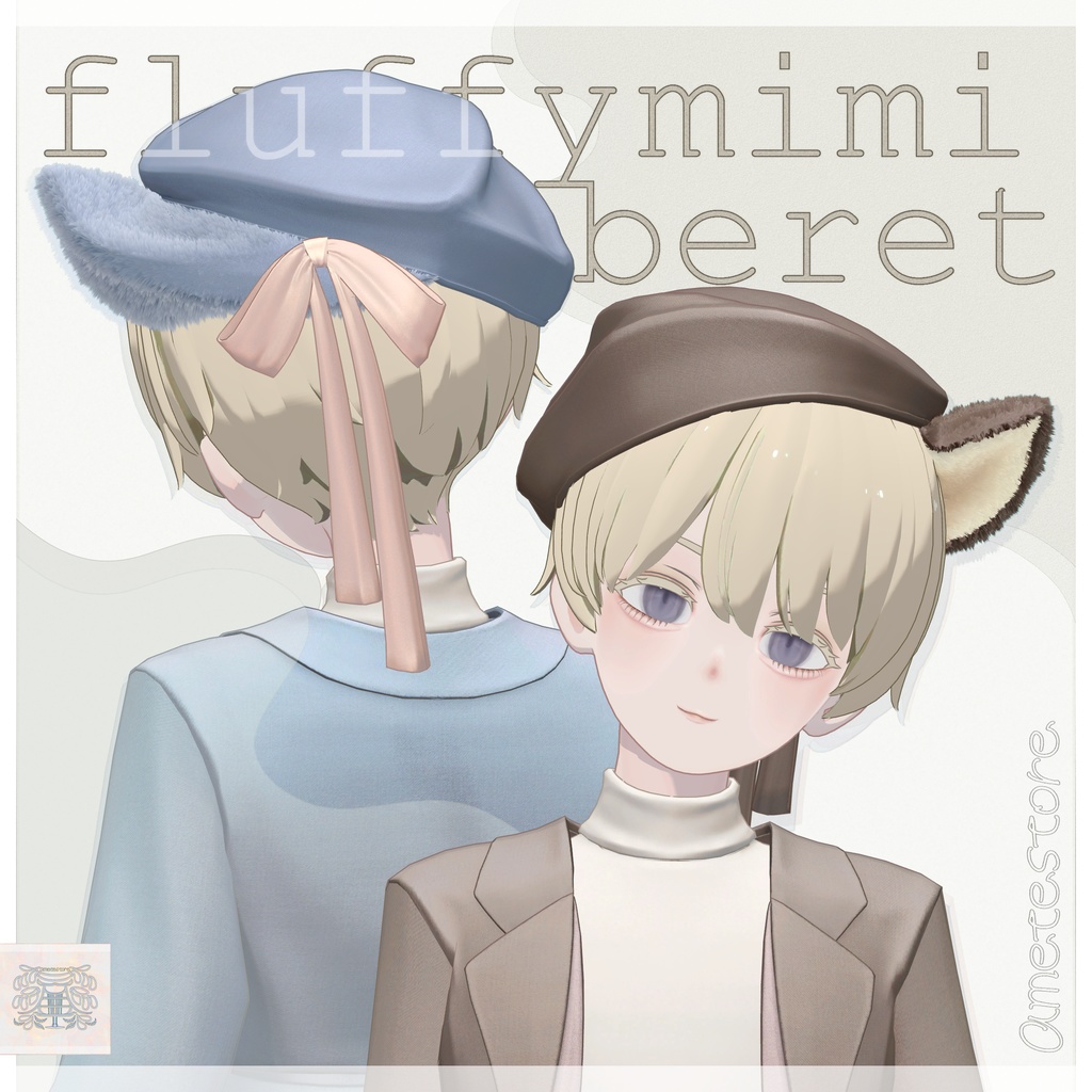 Fluffy Mimi BeretVRChat-inspired image
