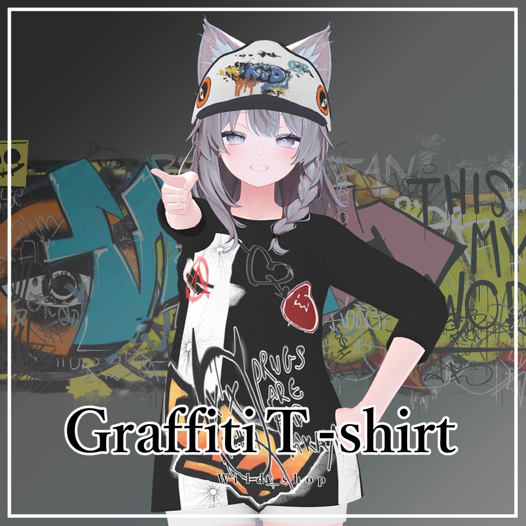 [しなの,shinano]Graffiti T-shrt image