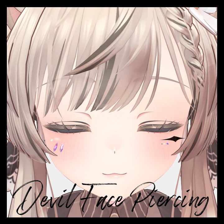 【VRChat】Devil face piericing image