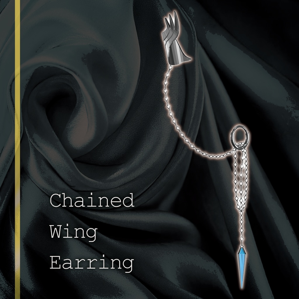Chained Wing Earring image