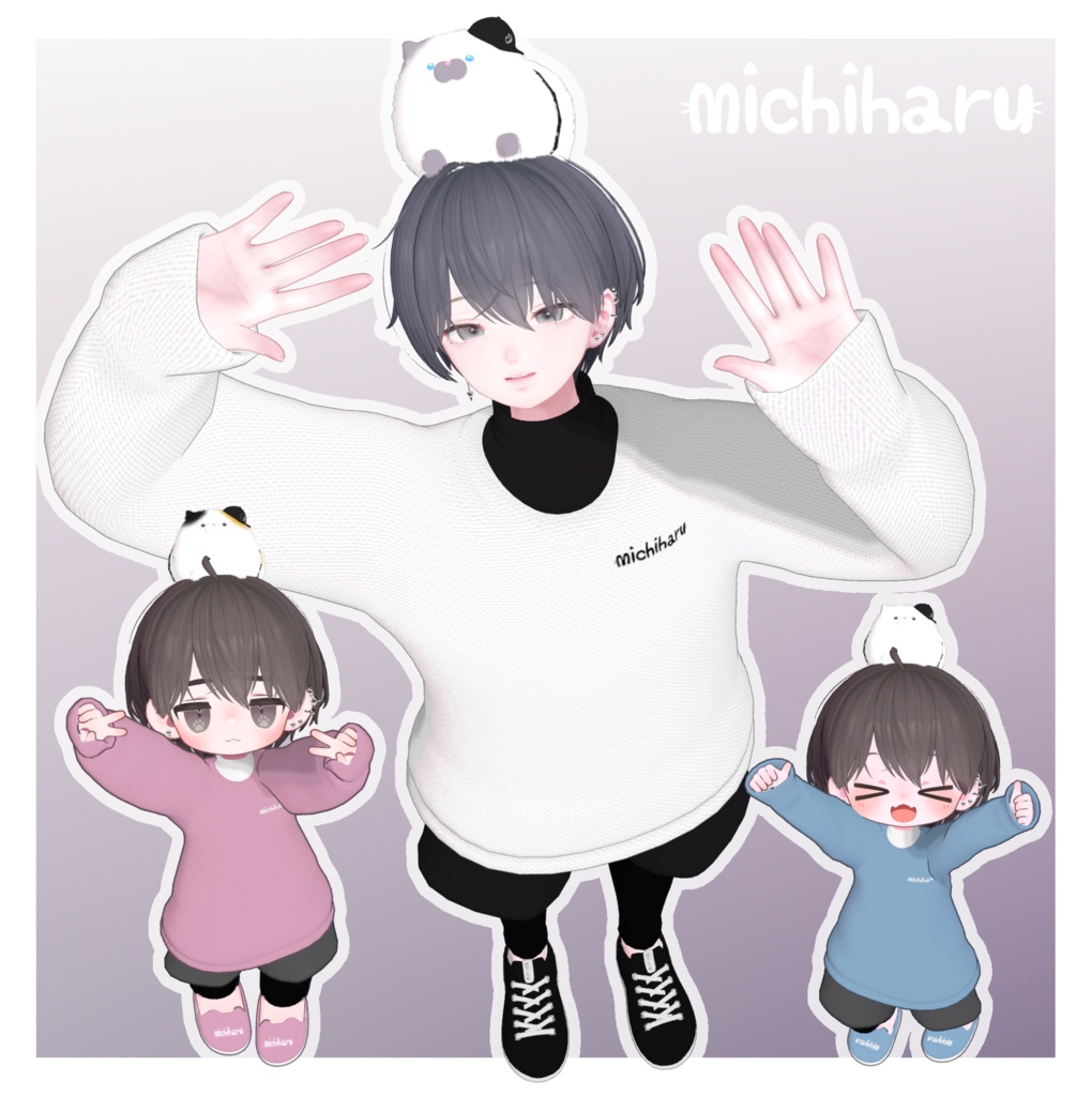 キャットスポーティコーデ【3アバター対応】 image