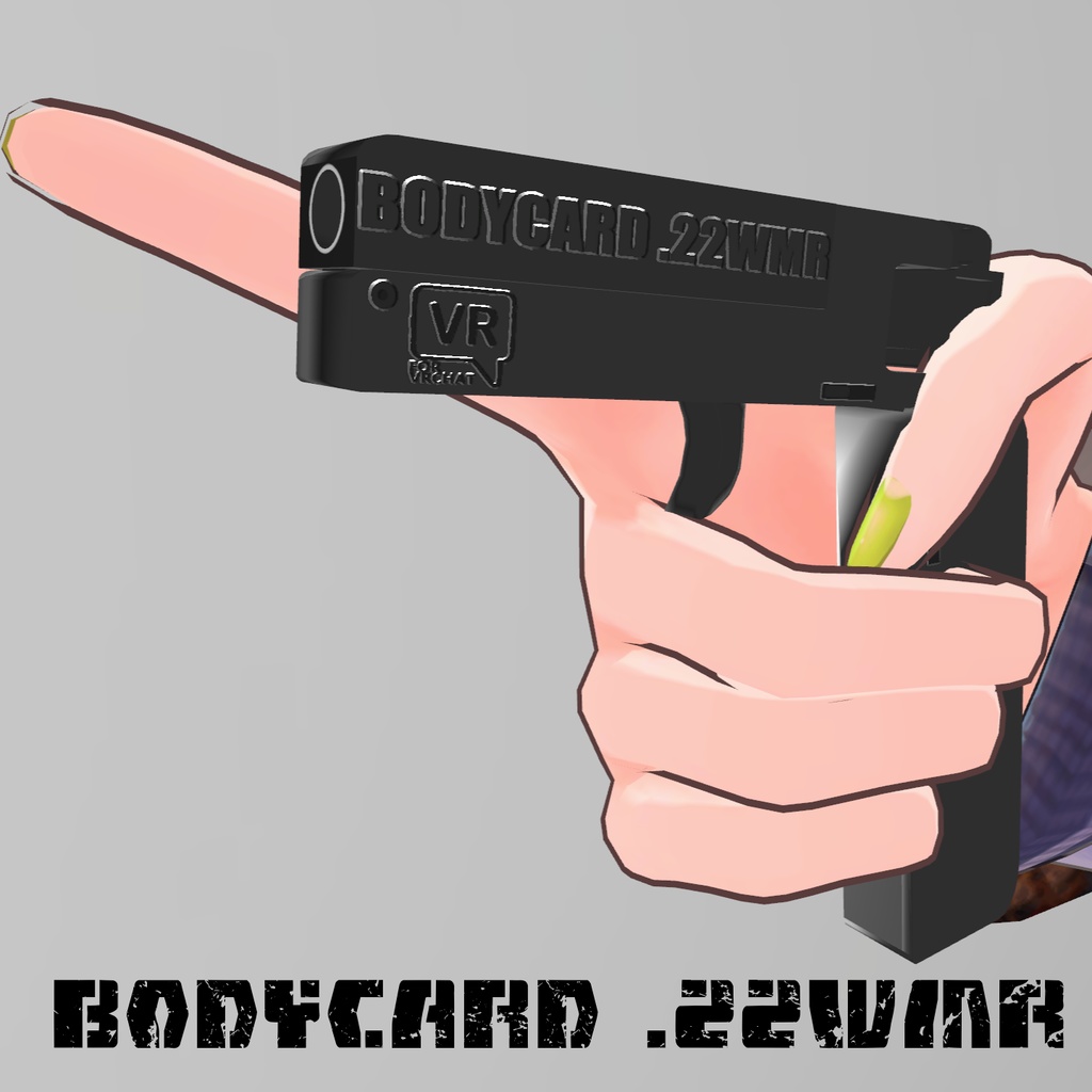 【無料版あり】カード型単発式拳銃｢BodyCard .22WMR｣【VRC想定】 image
