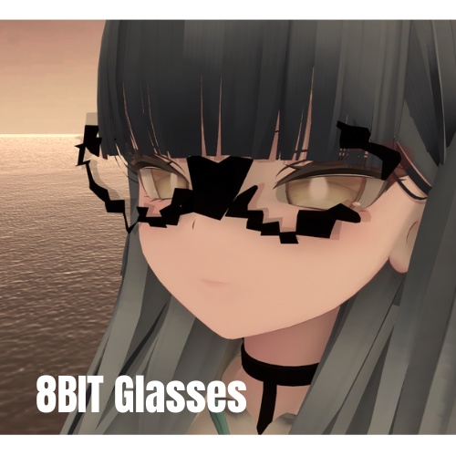 【VRChat】【眼鏡】8BIT風おしゃれメガネ image