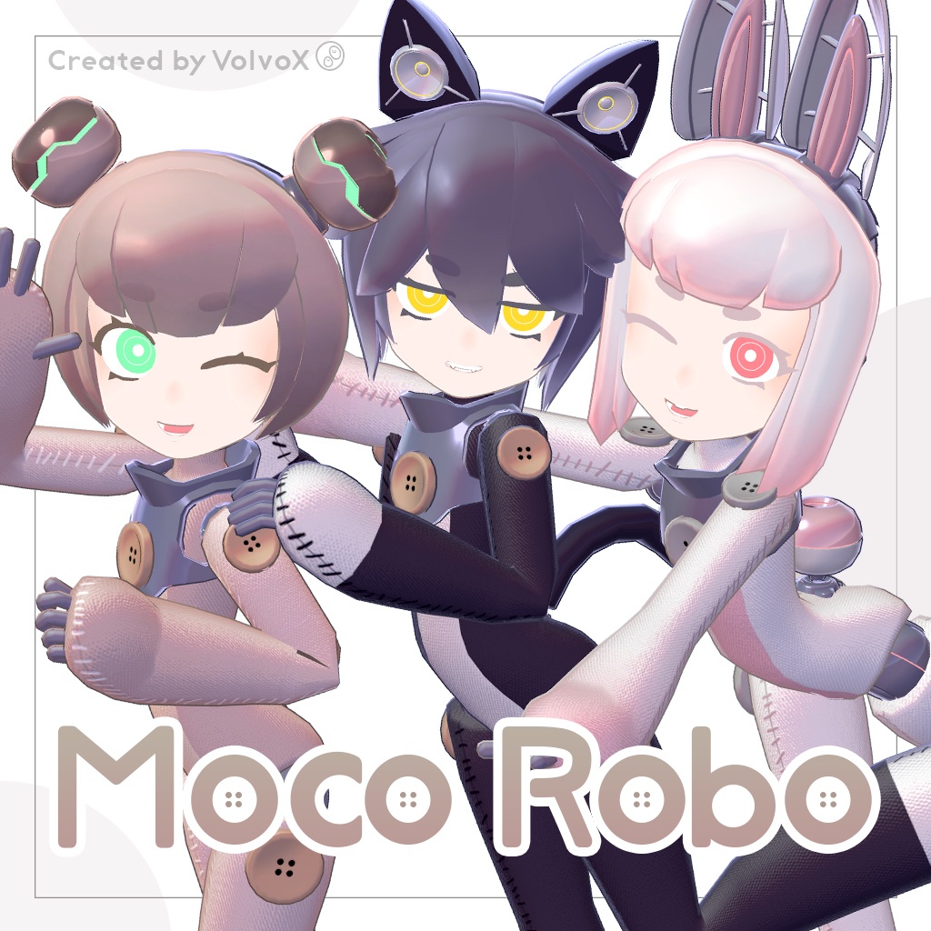 【オリジナル3Dモデル】　MocoRobo　『モコロボ』 image
