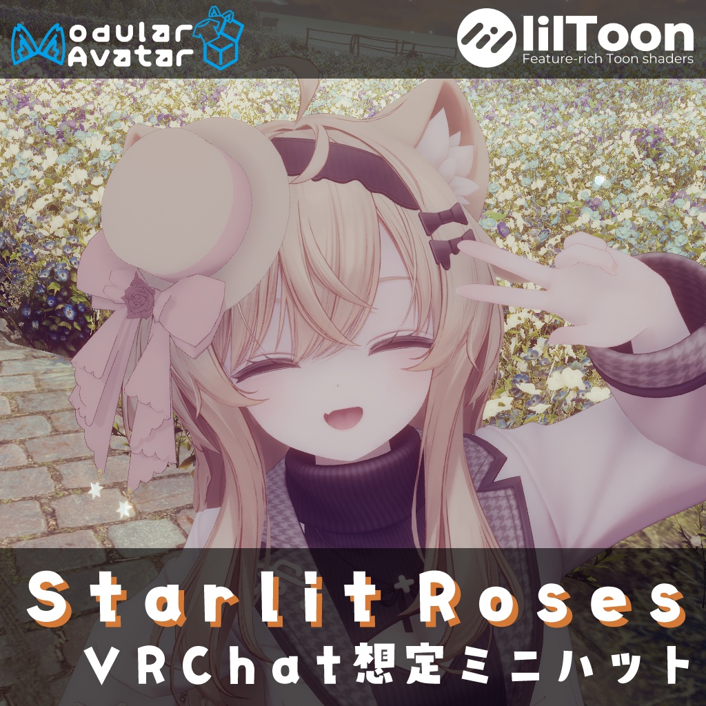"Starlit Roses" Mini Hat image