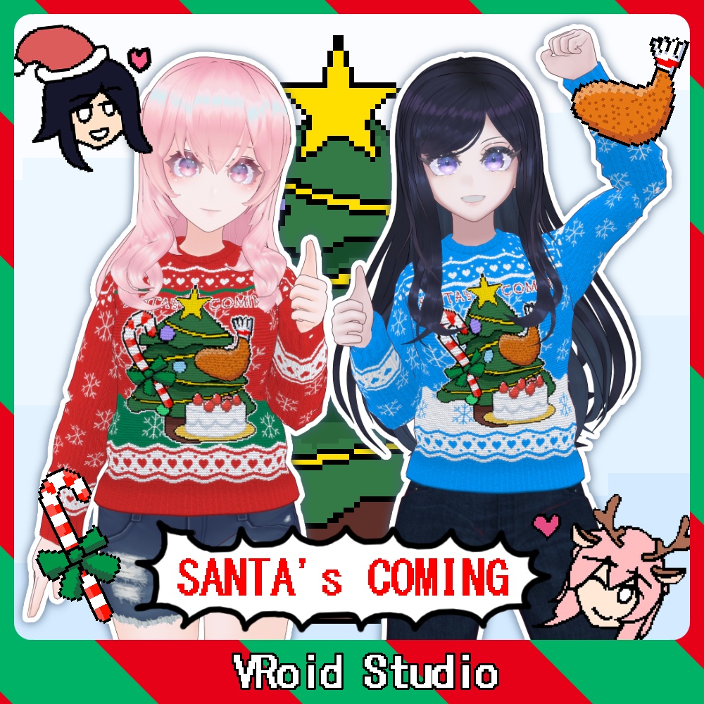 [#VRoid] Ugly Christmas Sweater '24 ugly christmas sweater image
