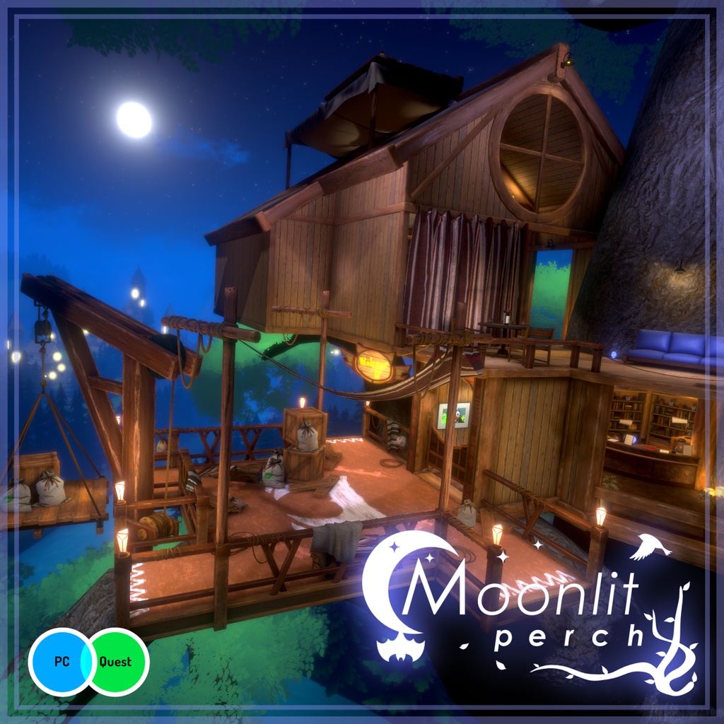 【VRchat対応ワールド】Moonlit Perch image