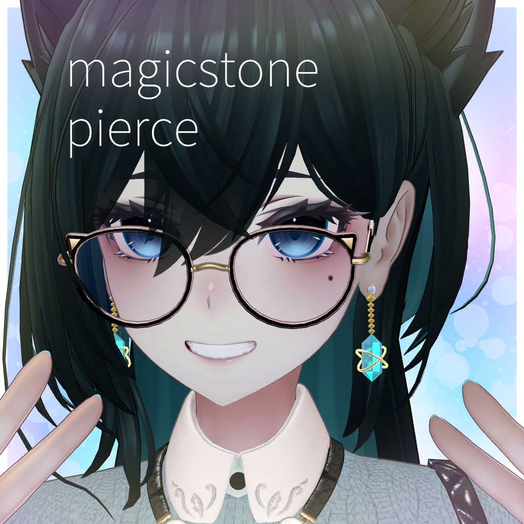 【VRC想定】magicstonepierce【アクセサリー】 image