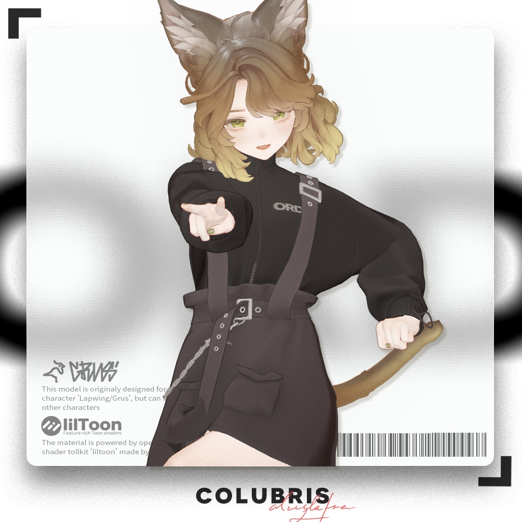 Dress -「Suspender Sweatshirt Dress」for 6 Avatars image