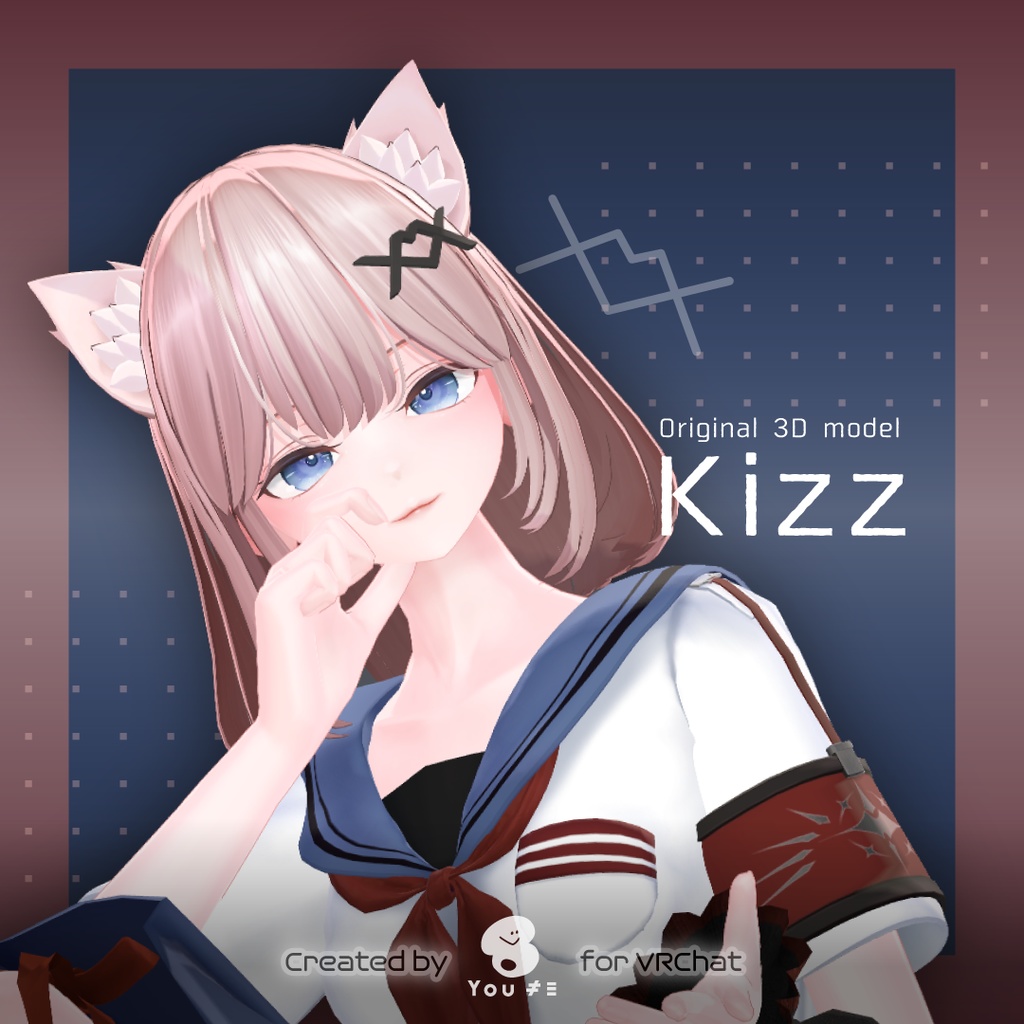 オリジナル3Dモデル「Kizz -キズ- 」 image