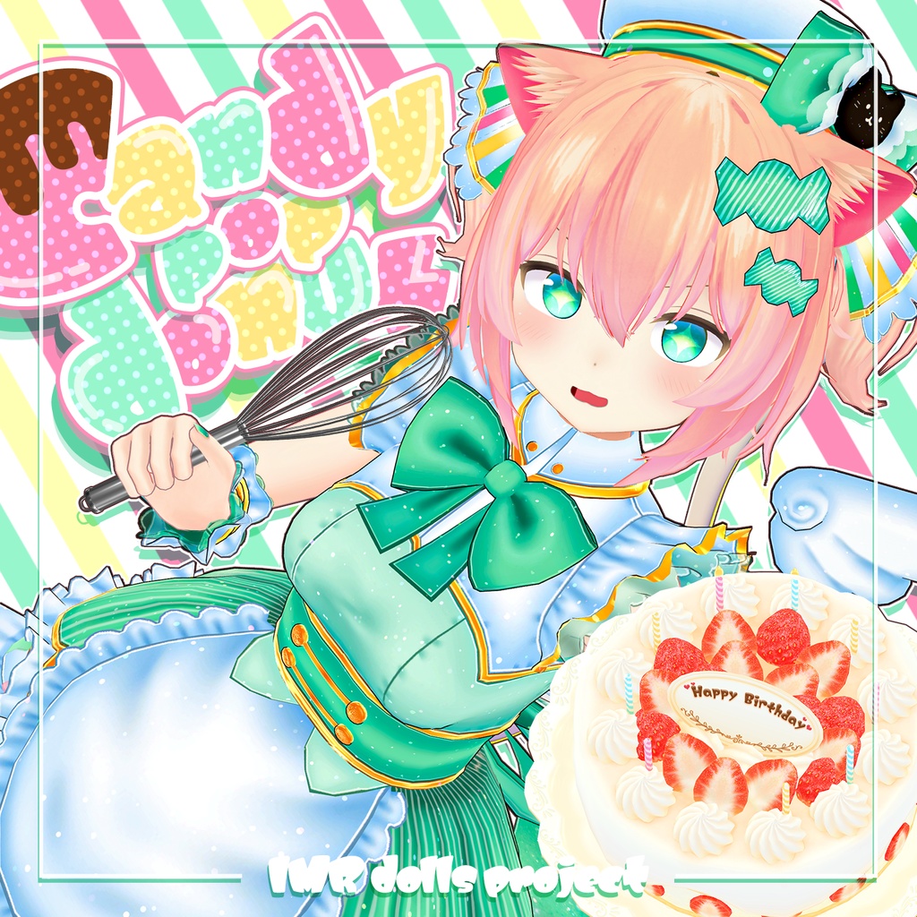 【複数アバター対応】candy pop donut【アイドル衣装】 image