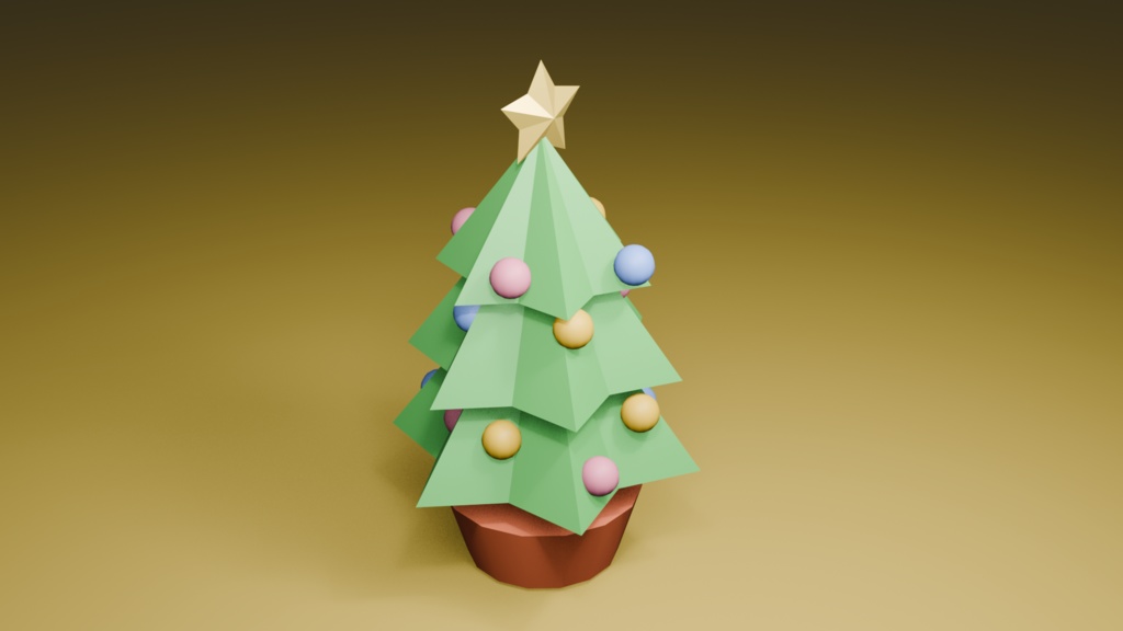 【無料】ちいさなクリスマスツリー image