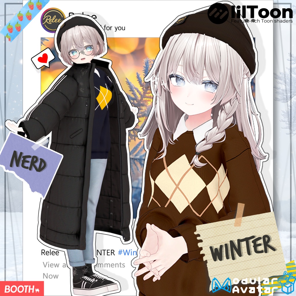 【Plum  update】【PB】『Nerd Winter』【13 Avatars】 image