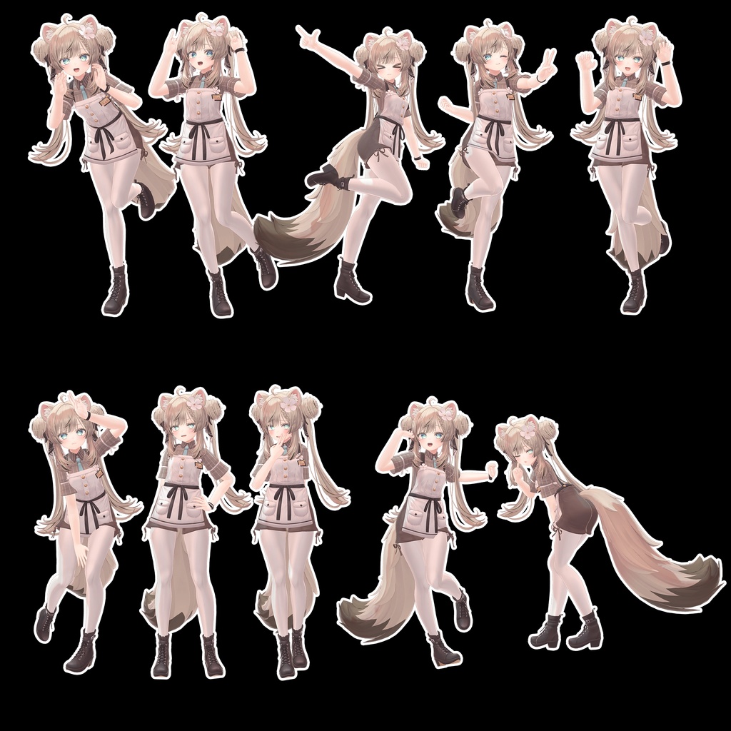 【無料】ポーズ集 Puruding POSE SET Vol 1 image