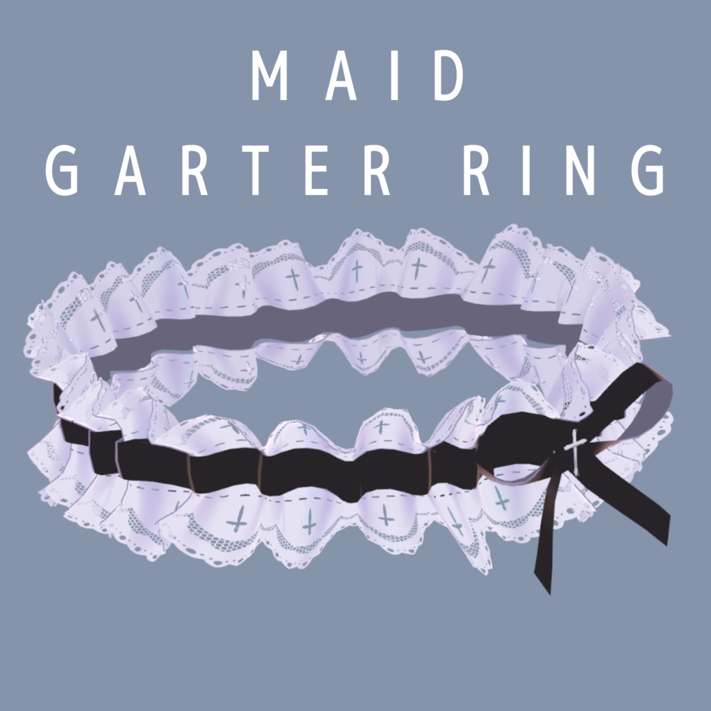Fluttery Maid Garter Belt image