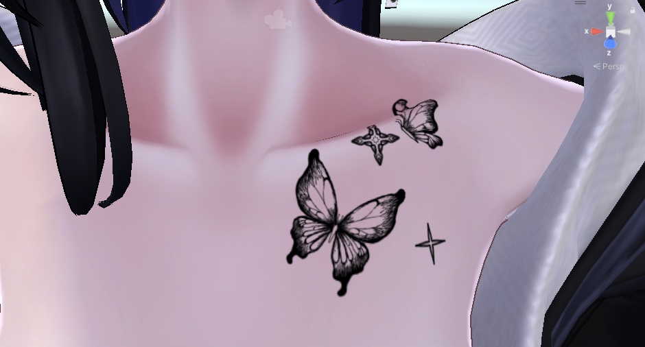 [VRC] Butterfly tattoo image