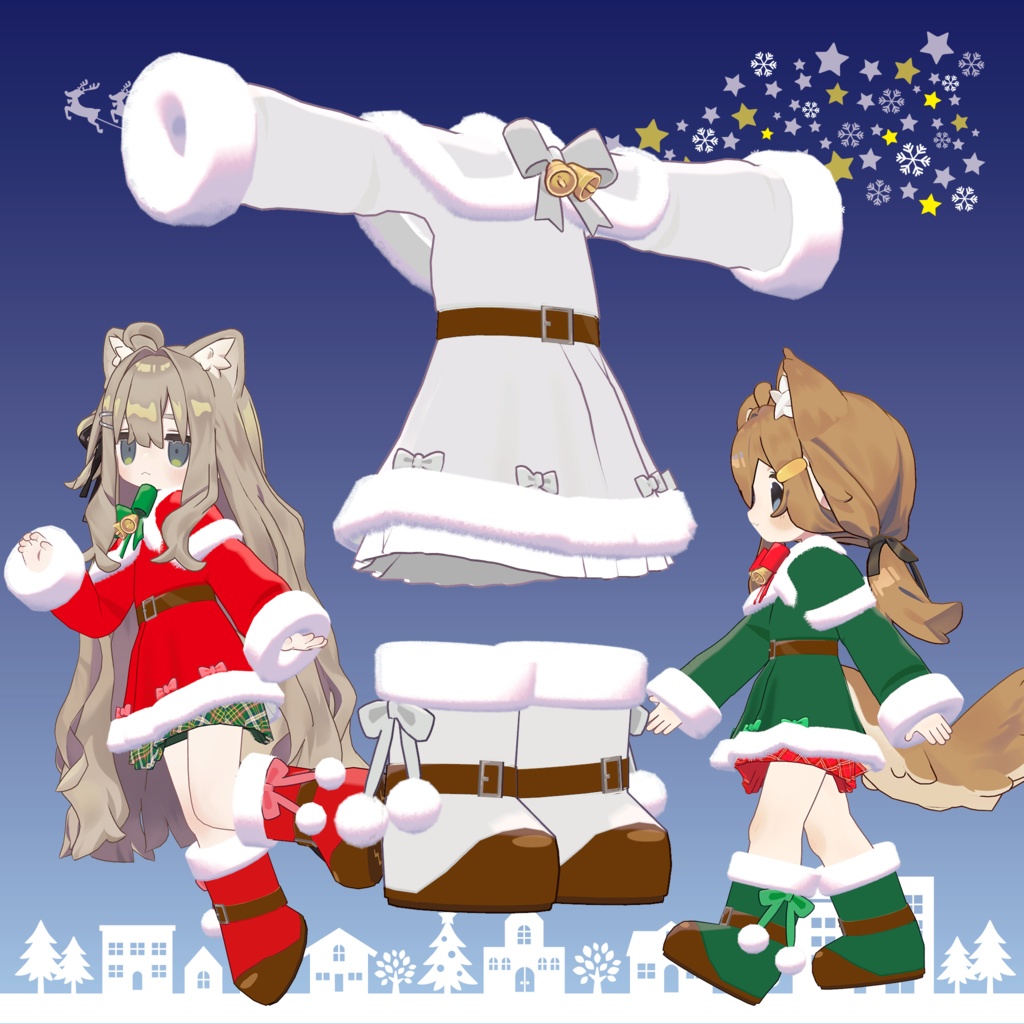 クリスマス サンタ服【まめふれんず対応】 image
