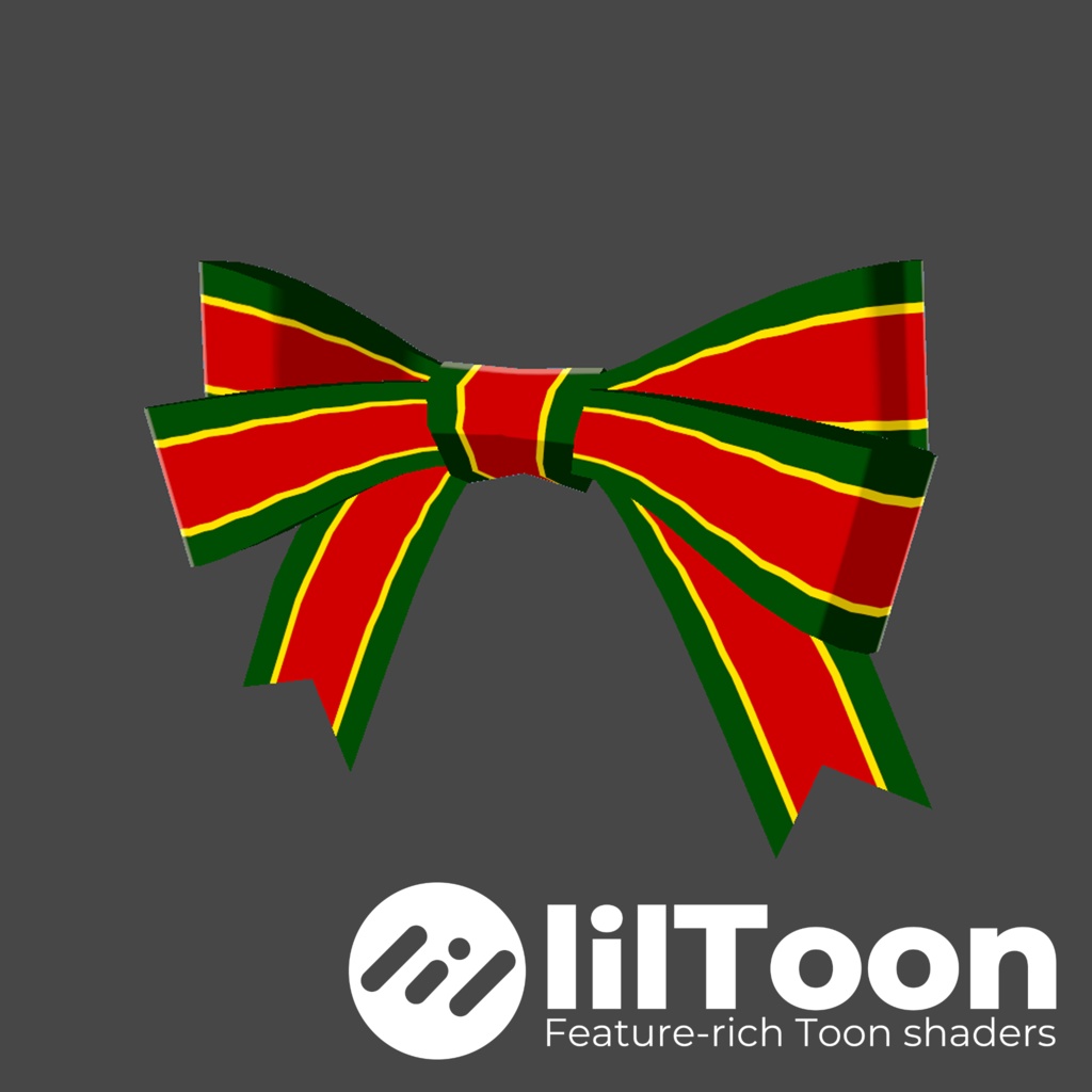 【無料・VRChat想定】クリスマスリボン【PB対応】 image