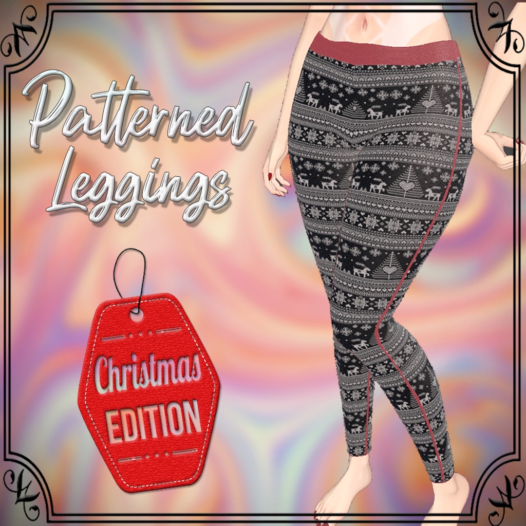 柄レギンス クリスマスエディション | Patterned Leggings Christmas Edition image