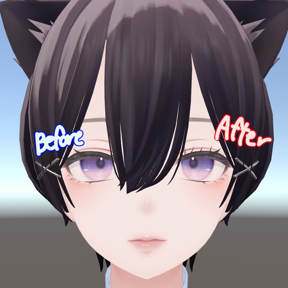 森羅ちゃんの上まつげをバサバサにするやつ【無料】 image
