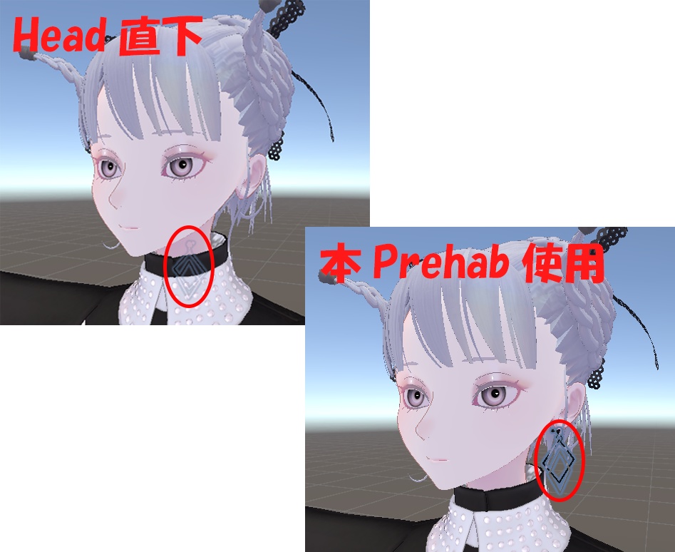 【VRC想定・無料】MA対応・イヤリング簡単着用Prefab（４アバター対応） image