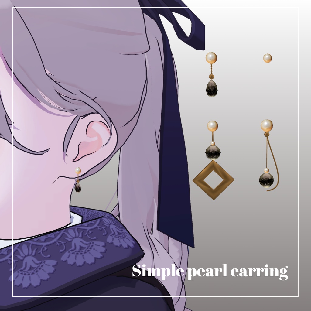 Simple Pearl Earring image