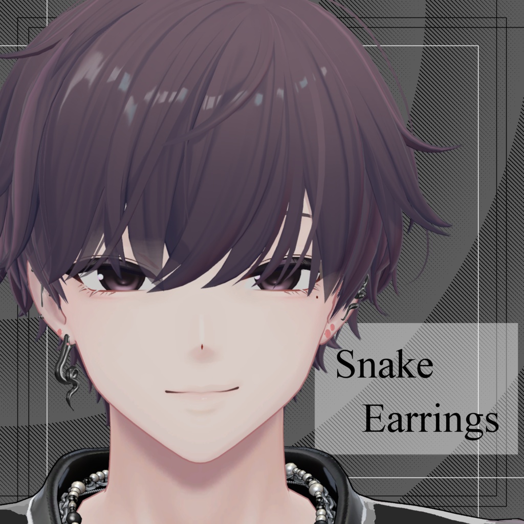 Snake Earrings【4アバター対応】 image