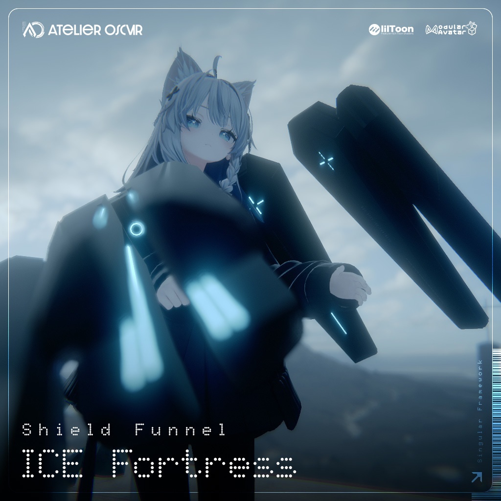 【ギミック付3D武器モデル】シールドファンネル - ICE Fortress - 【MA設定済】 image