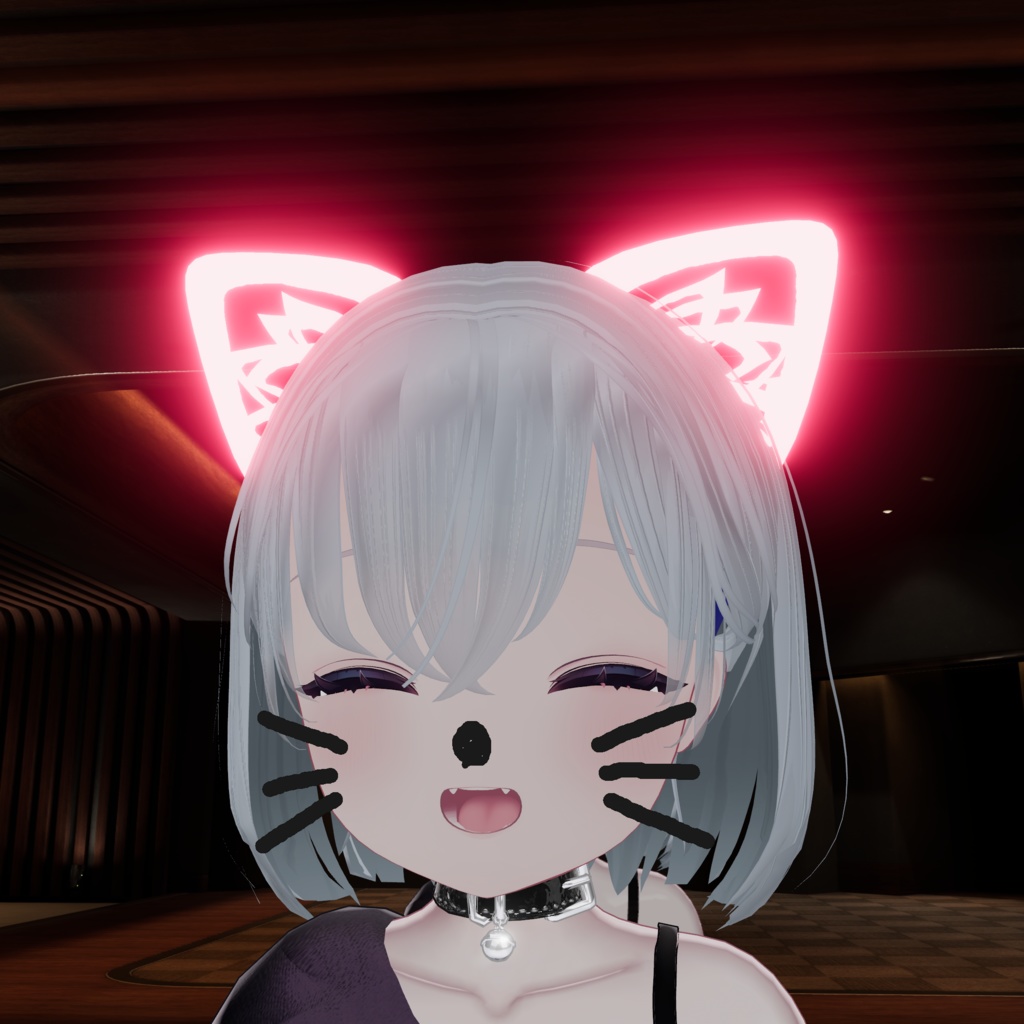 【3アバター対応】ネオン風ケモ耳＆フォトエフェクト image