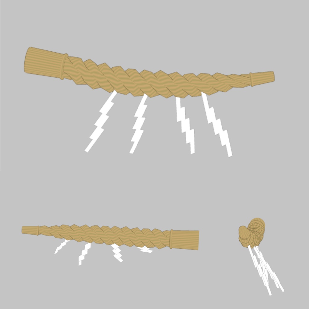 【フォシュニア対応】角に載せるタイプのしめ縄 image