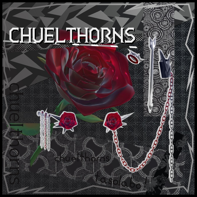 【CRUELTHORNS】薔薇のピアス　Manuka対応 image