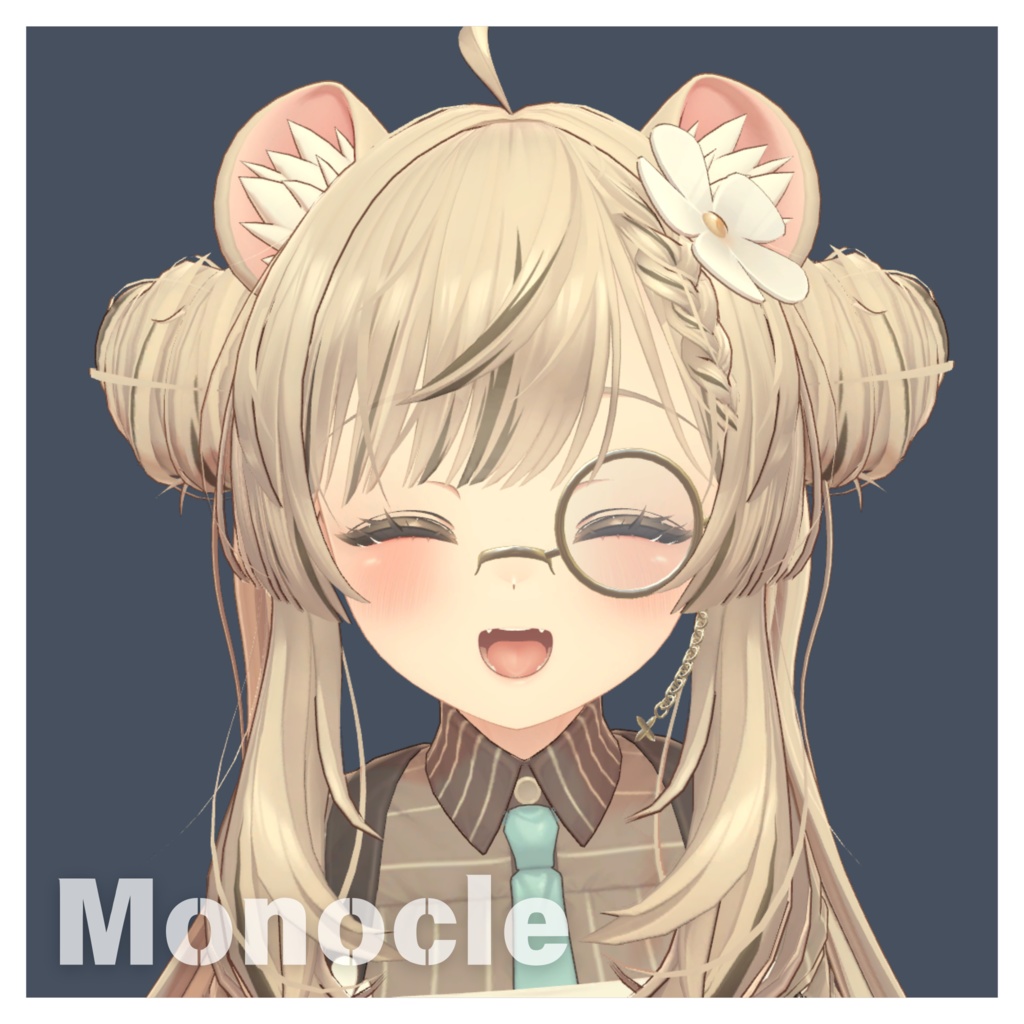 【3Avatar対応/Xwearデータ付き】monocle image