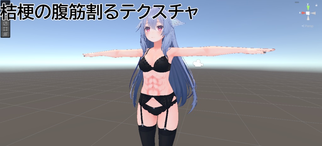 桔梗の腹筋テクスチャ image